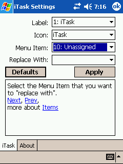This figure shows iTask item 10 is unassigned