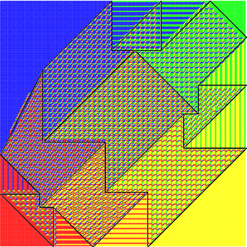 4x4-periodic Aztec diamond with parameterization zero-temperature